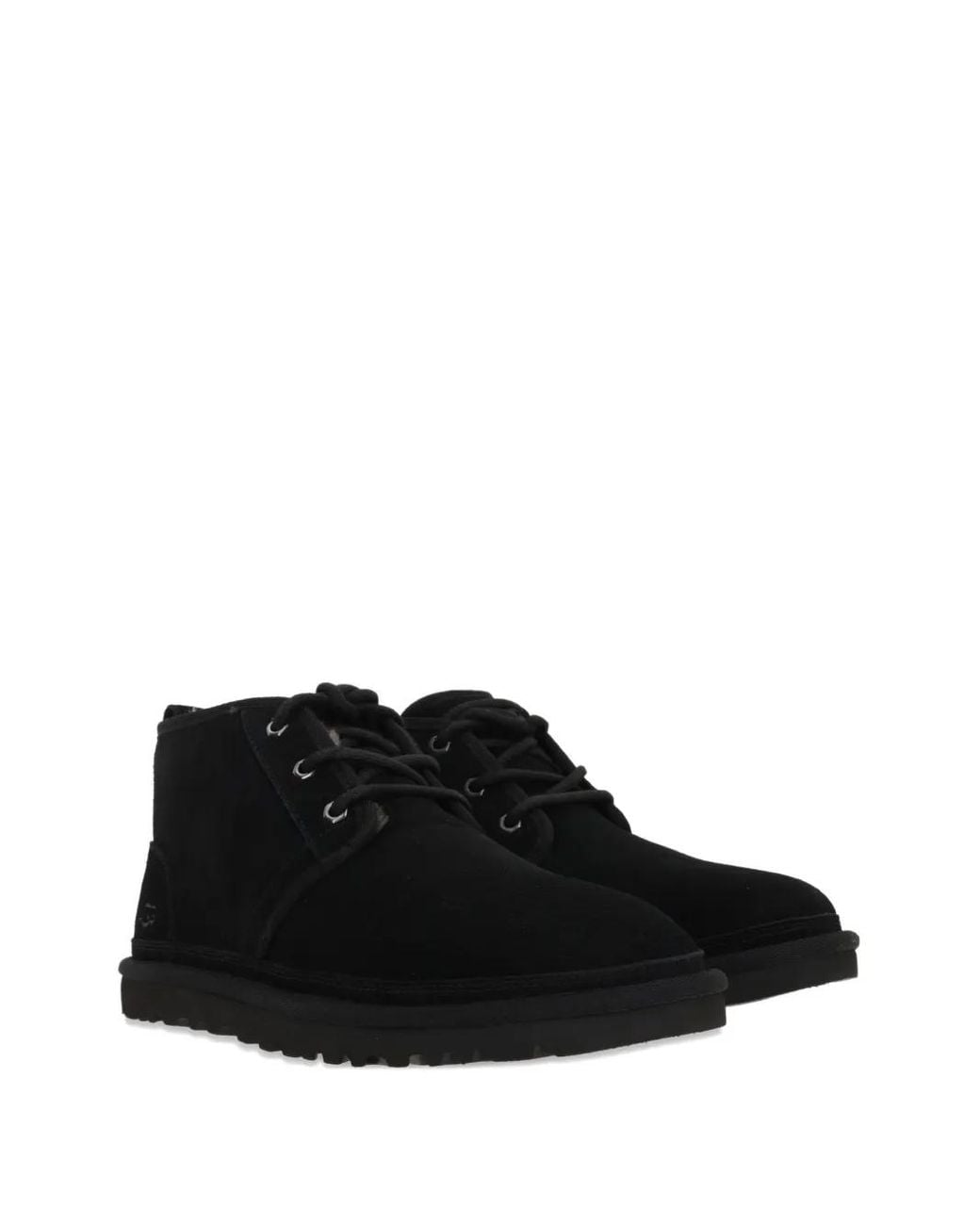 Ugg Black Suede Lace-Up Boots for men
