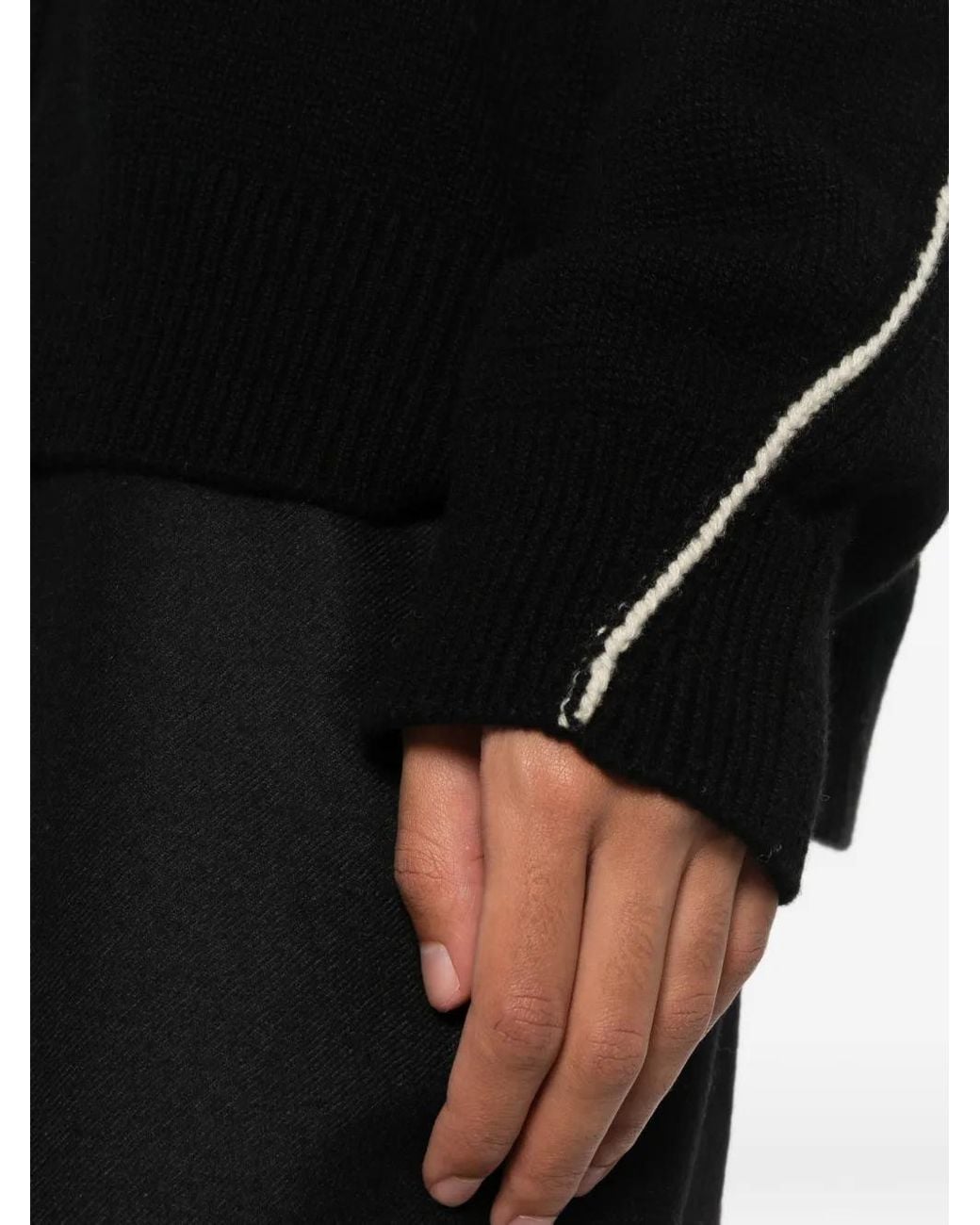 Bompard Black Lou V-Neck Cashmere Cardigan