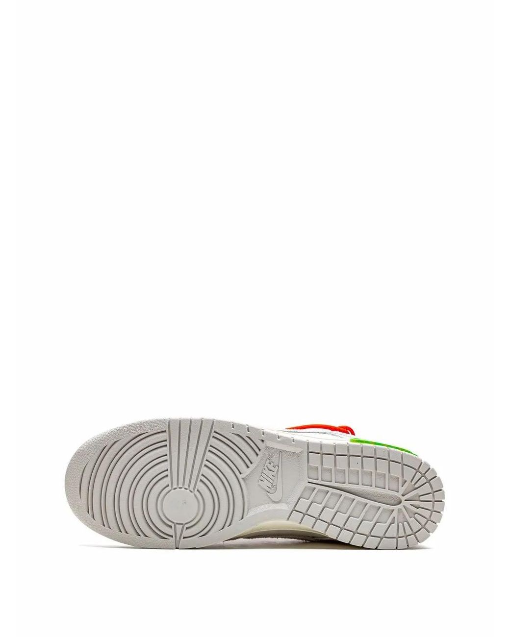 NIKE X OFF-WHITE White Dunk Low "Lot 13" Sneakers