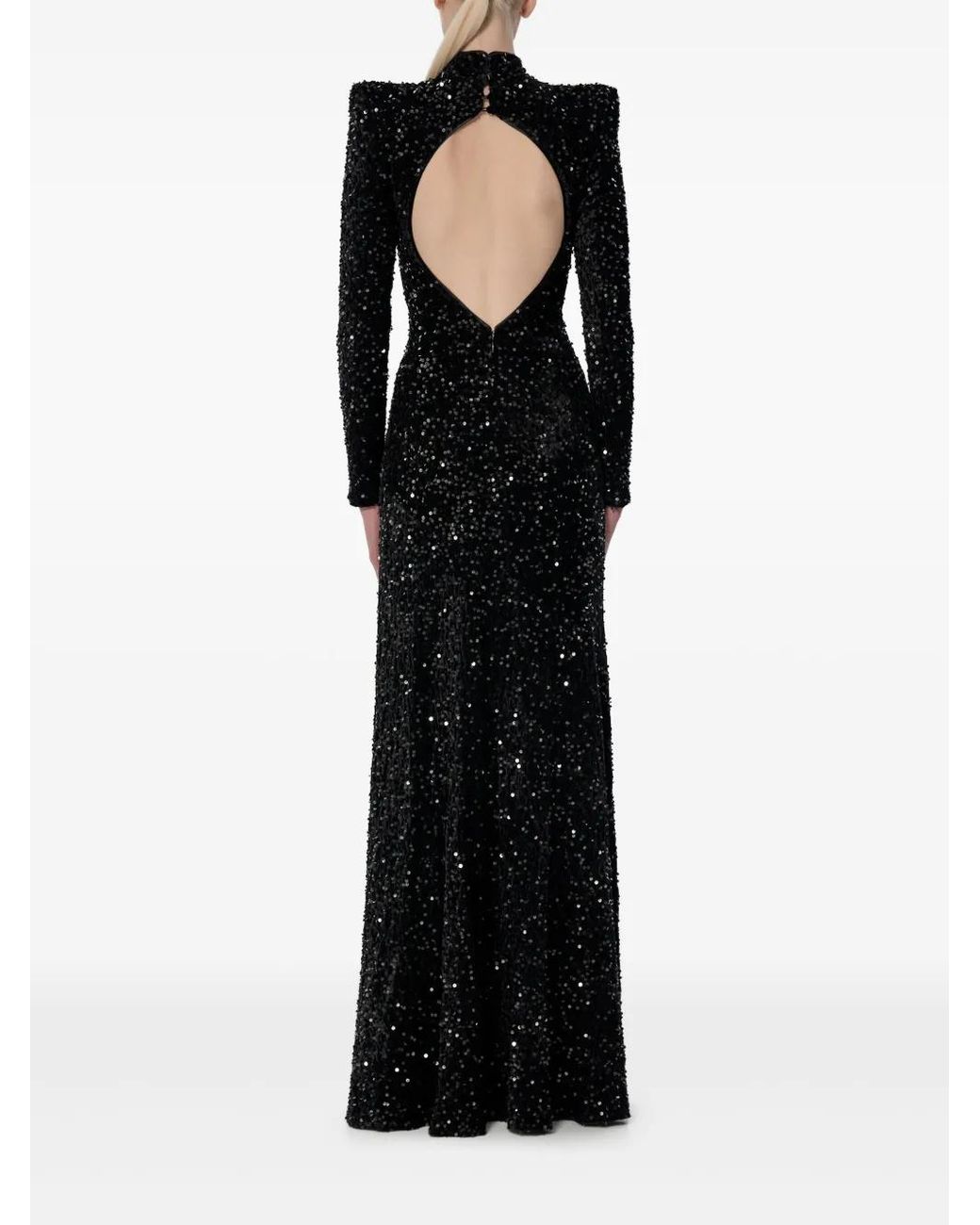 V:PM ATELIER Black Sabrina Maxi Dress