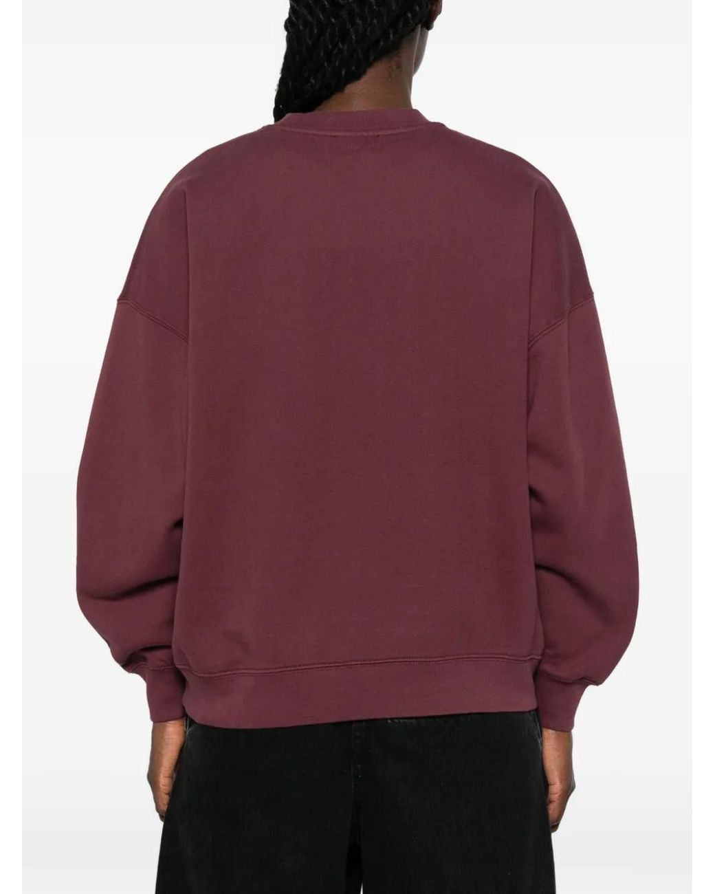 Anine Bing Purple Miles Sweatshirt Letterman