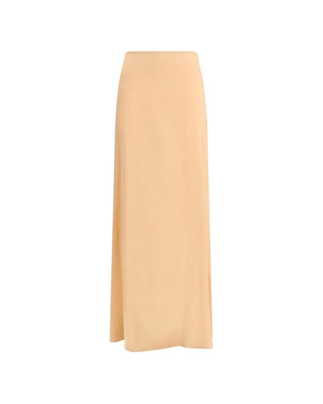 Kristina Ti White Straight Maxi Skirt