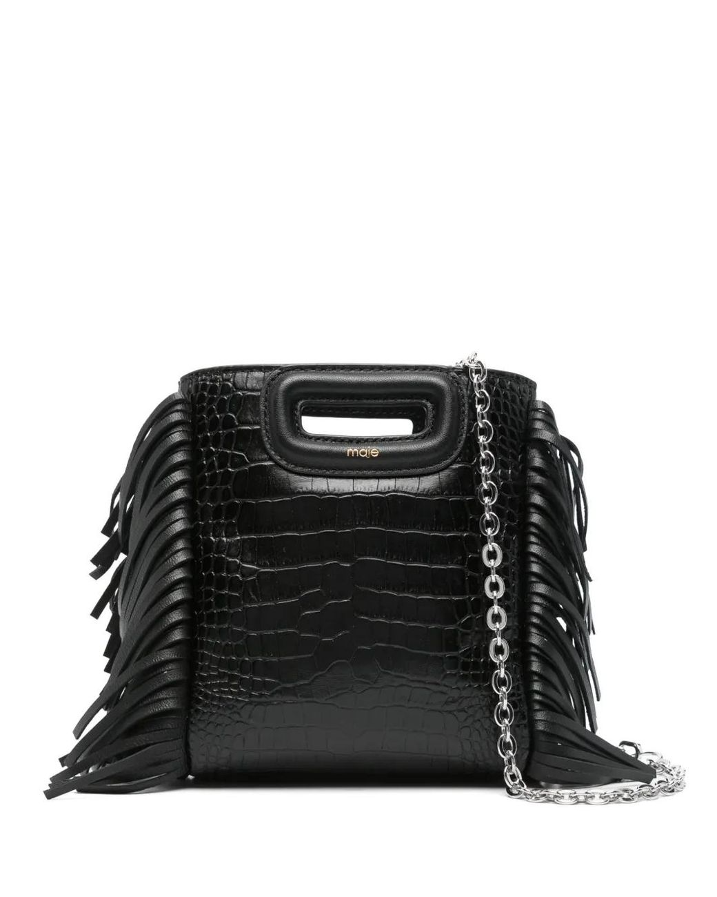 Maje Black Mini M Tote Bag