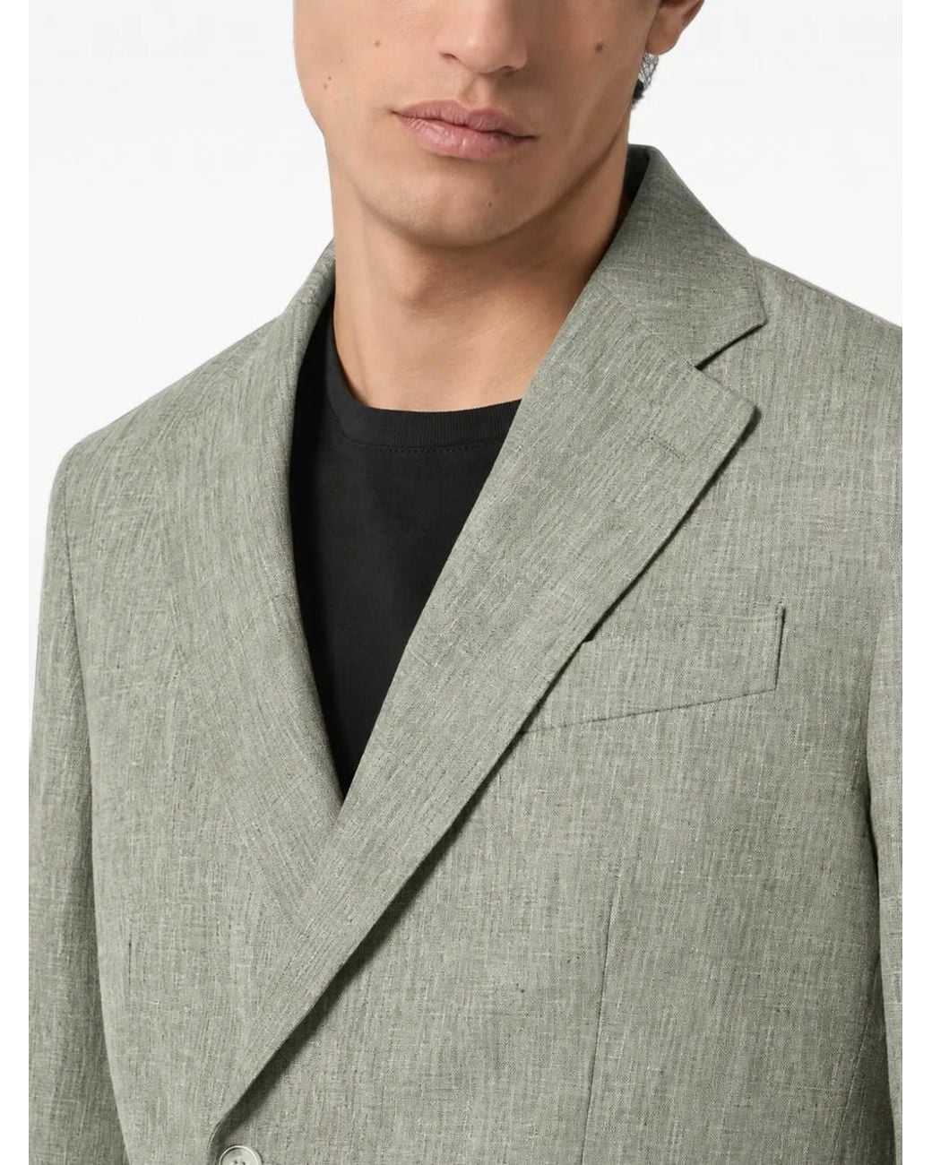 Billionaire Green Oscar Linen Blazer for men