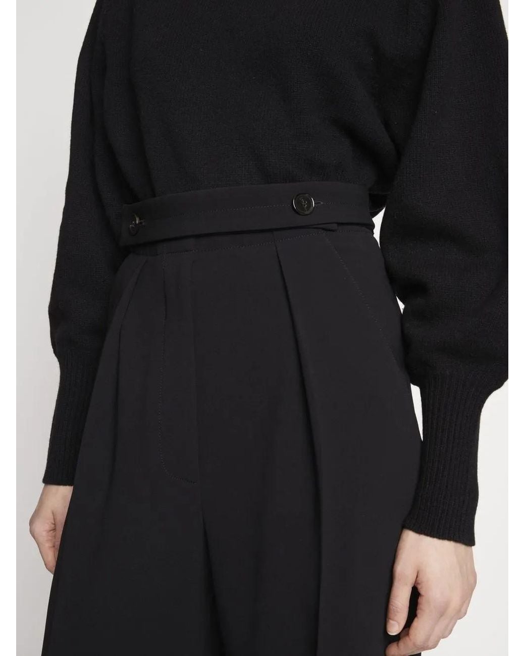 Proenza Schouler Black Straight-leg Trousers
