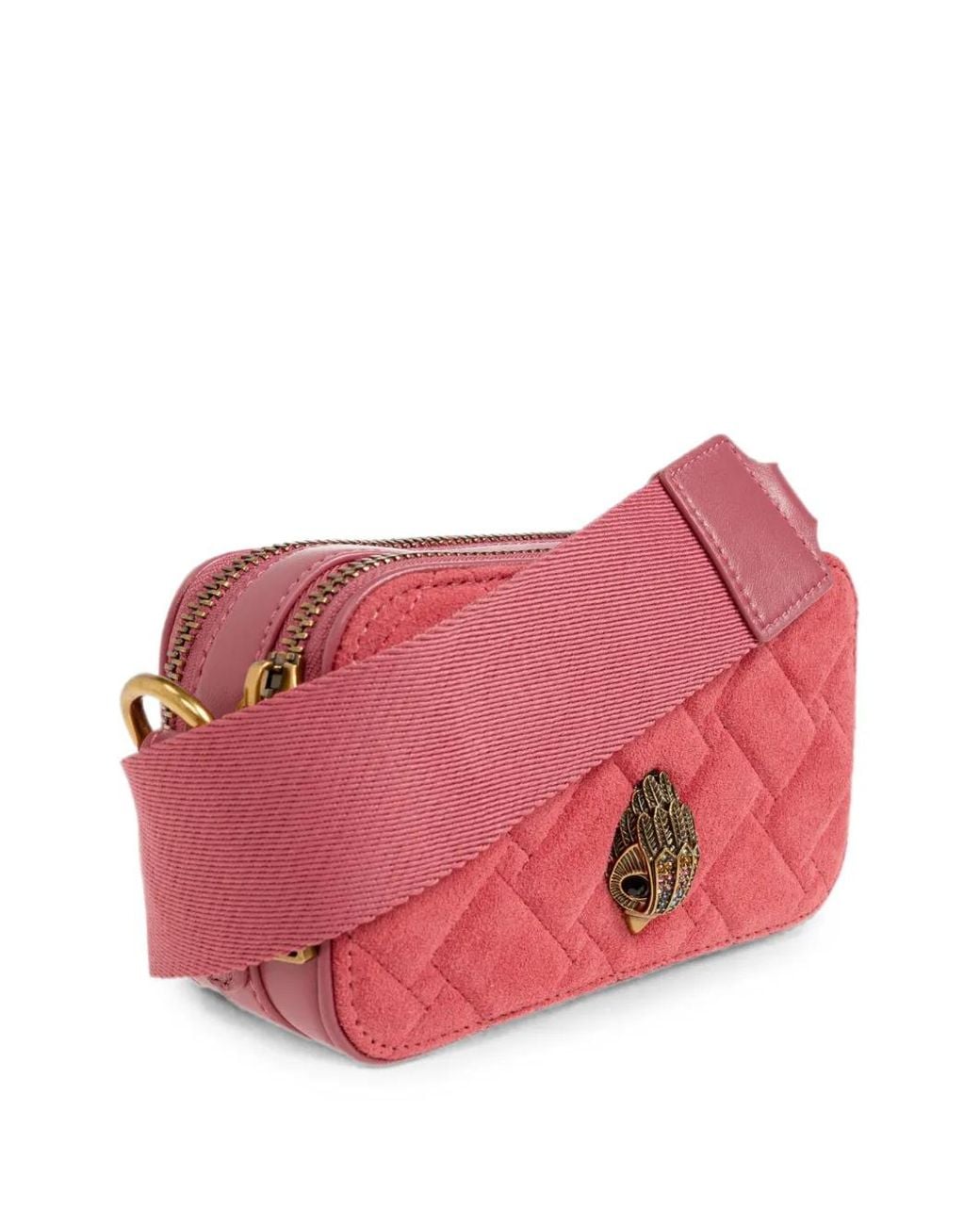 Kurt Geiger Red Mini Kensington Quilted Shoulder Bag