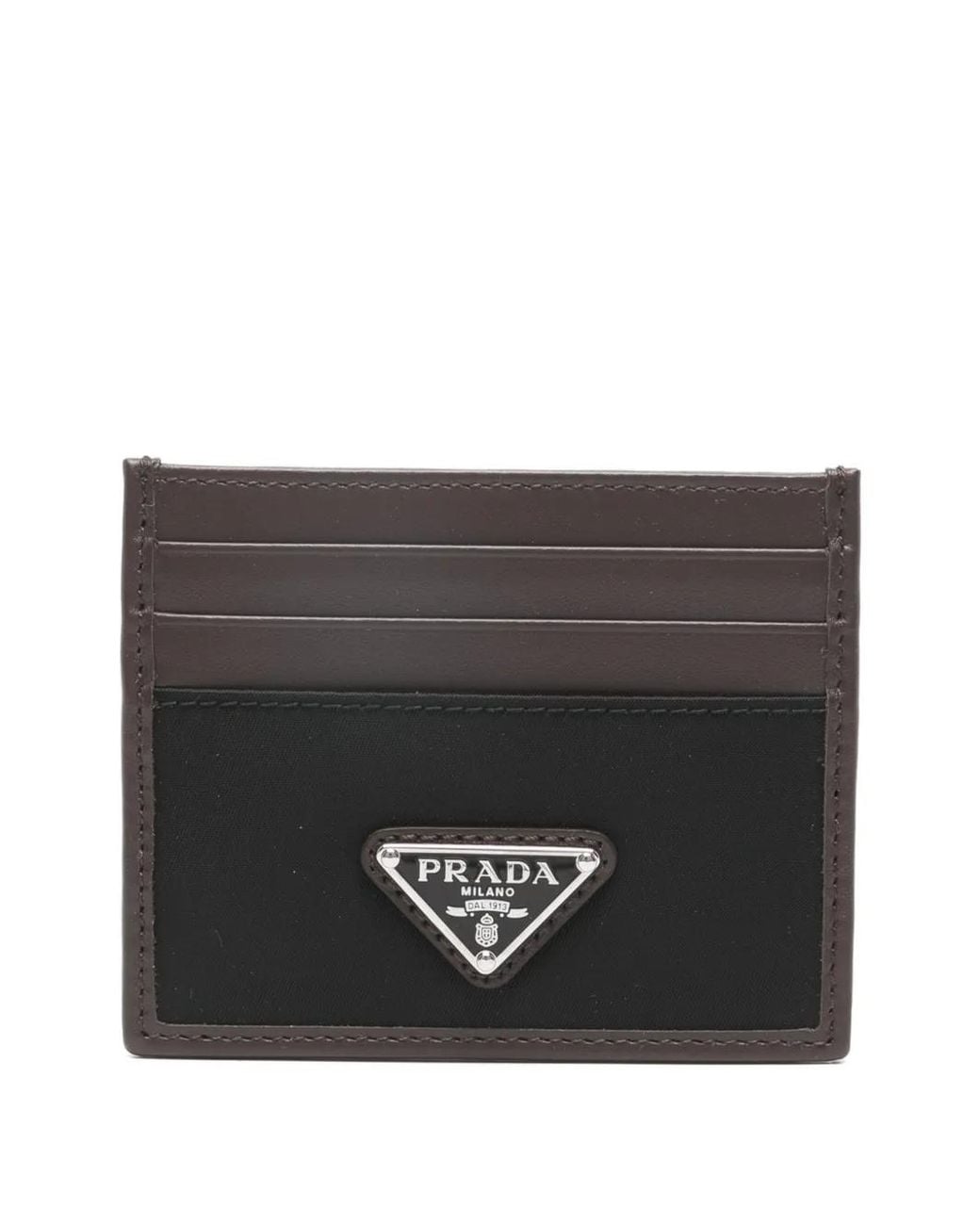 Prada Black Speedrock Card Holder for men