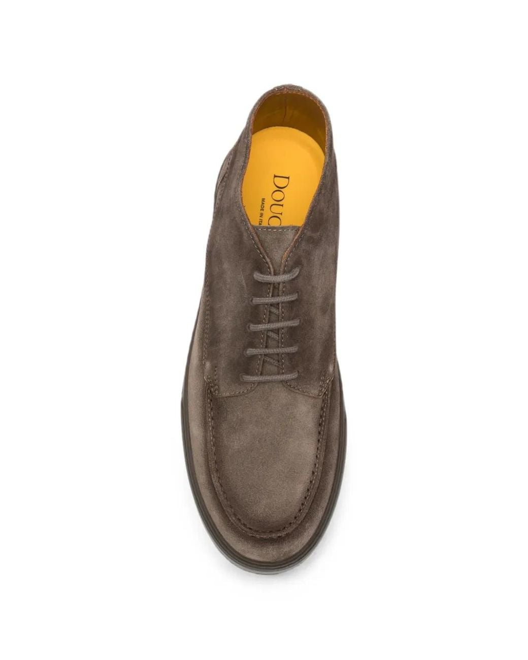 Doucal's Brown Steve Rs Lace-Up Boat Shoes for men