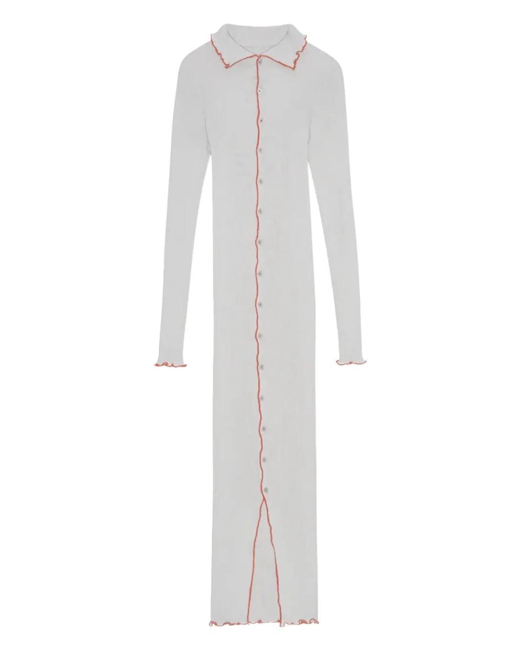 OperaSPORT White Èlèanor Organic-Cotton Midi Dress
