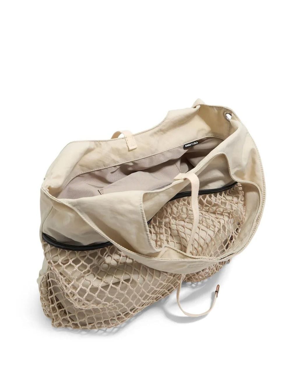Bimba Y Lola Natural Large Logo Tote Bag