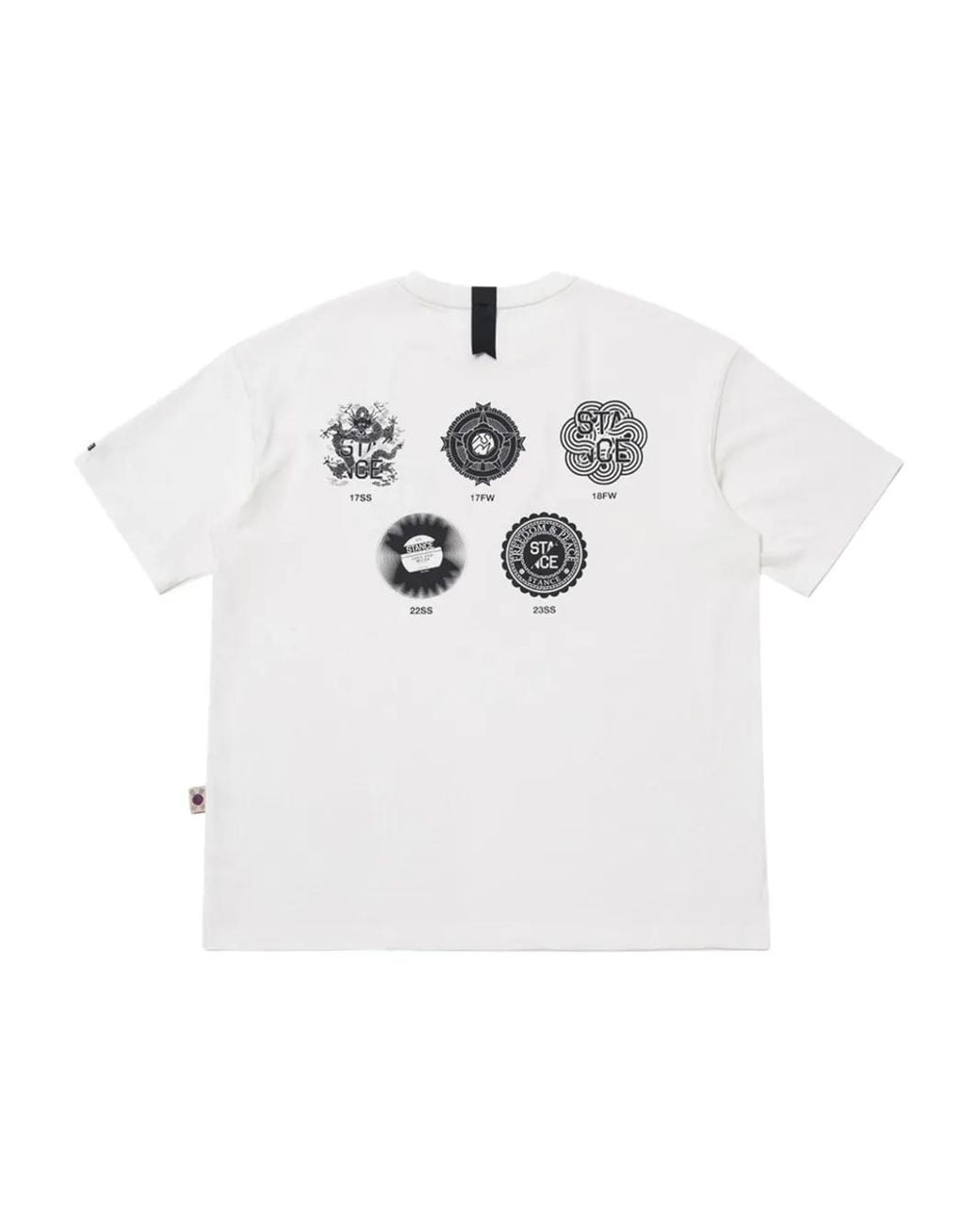 Stance White T-Shirt En Coton À Logo Imprimé for men