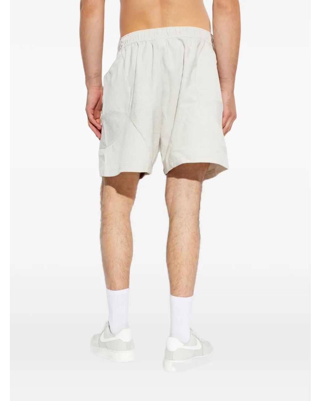 Nike White Belted Corduroy Shorts for men