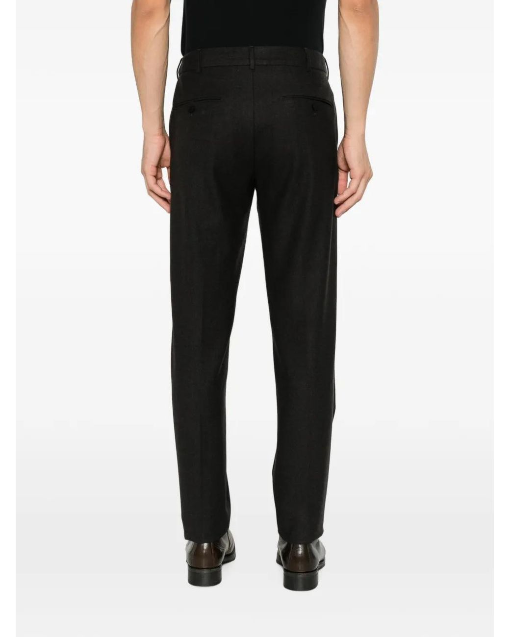 Cellar Door Black Paloma Tailored Trousers for men