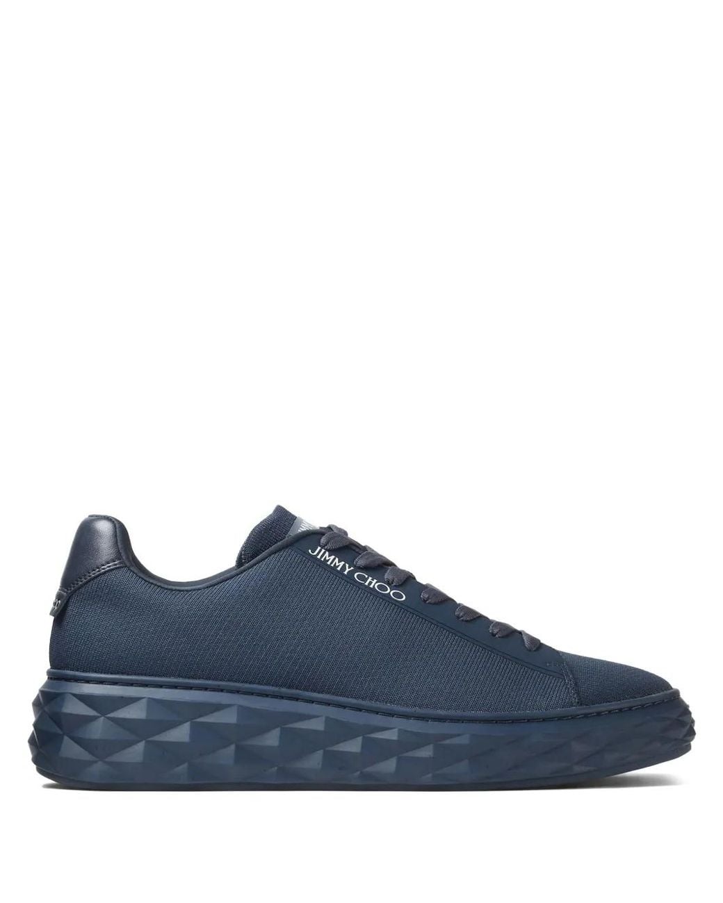 Jimmy Choo Blue Diamond Leather Low-Top Trainers for men