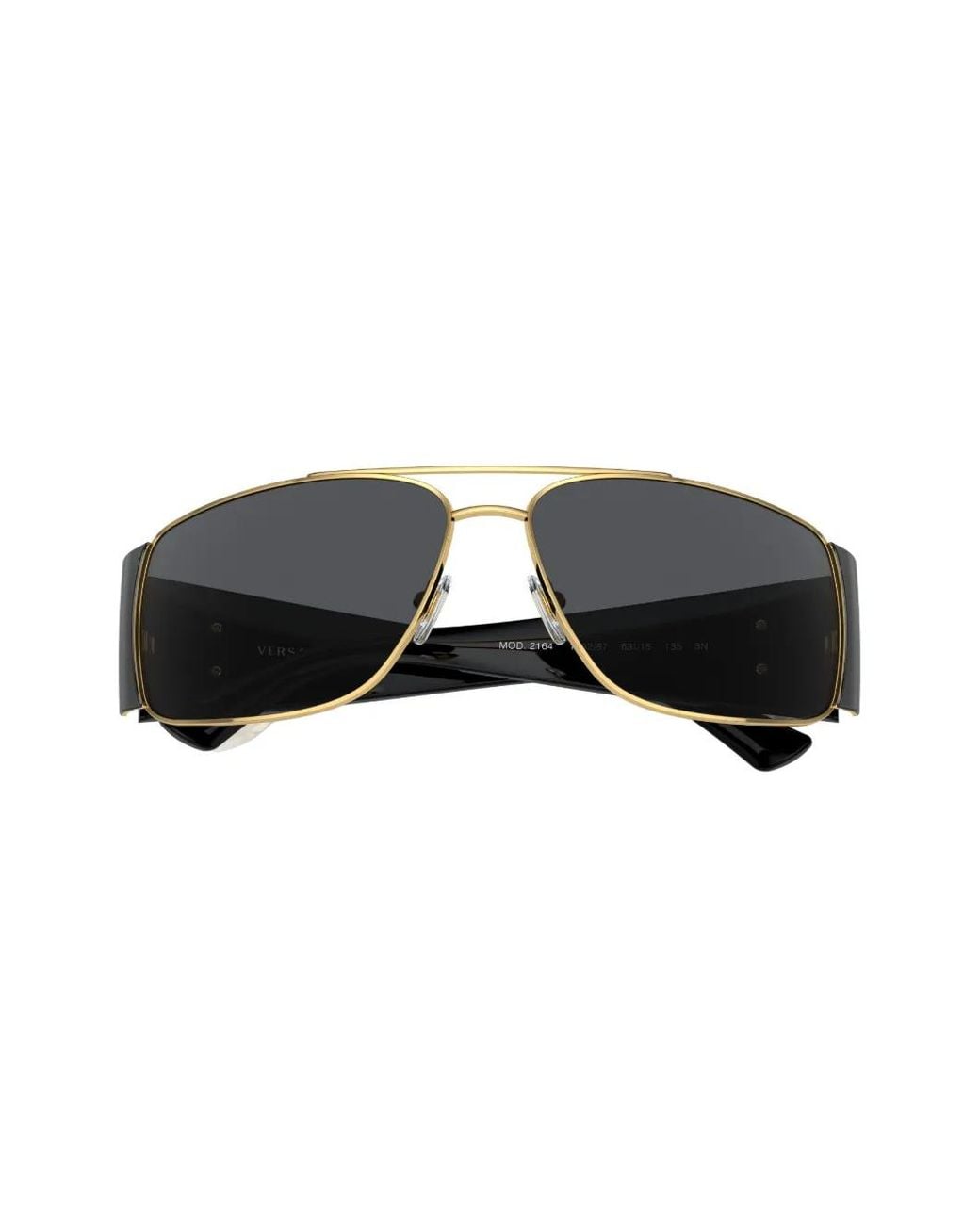 Versace Gray Rectangle-Frame Sunglasses