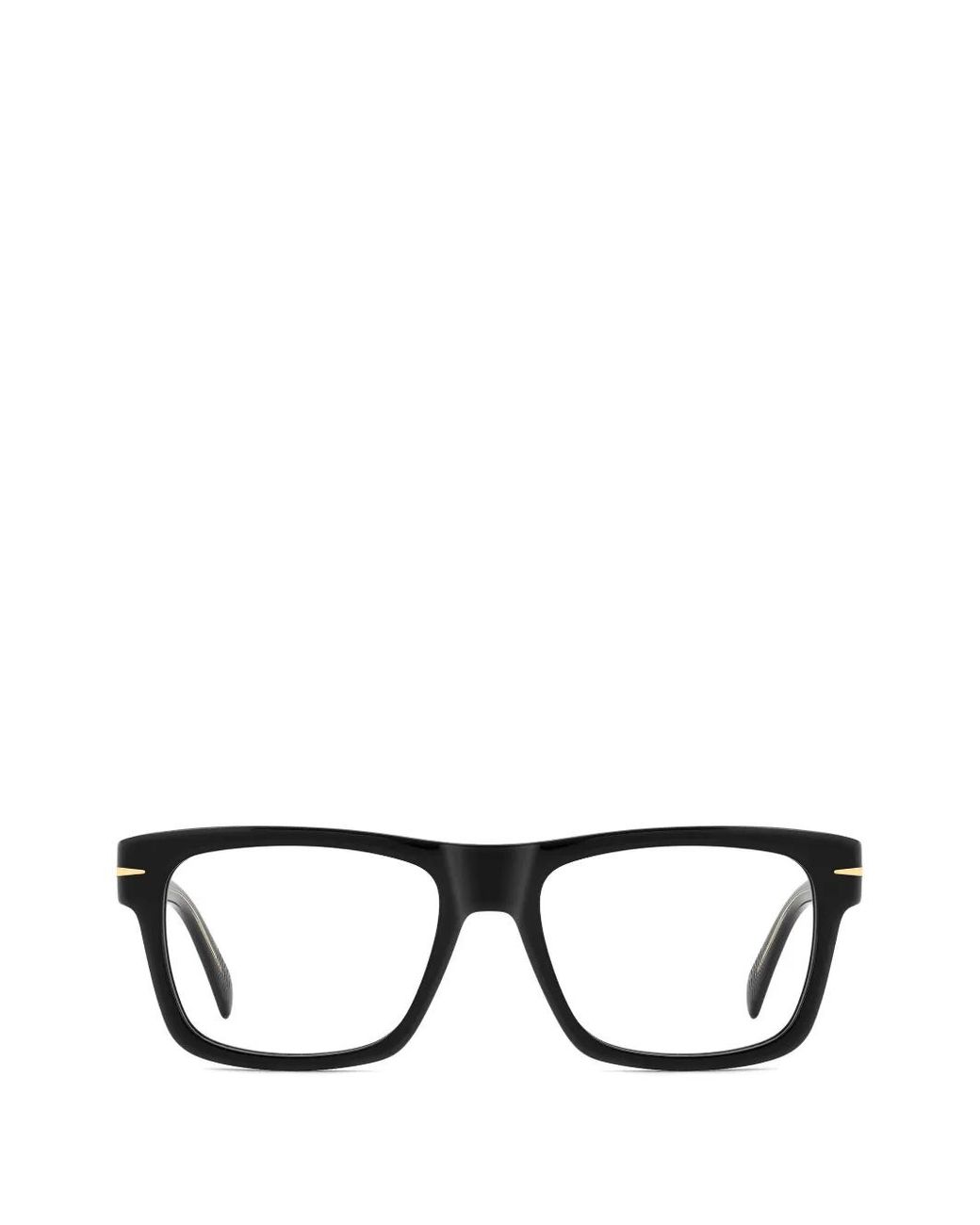 David Beckham Black Brille Mit Eckigem Gestell