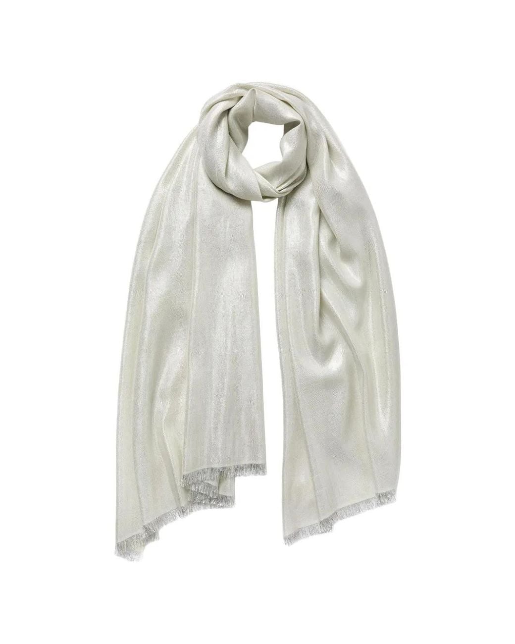 Sciarpa Lamé di Jane Carr in White
