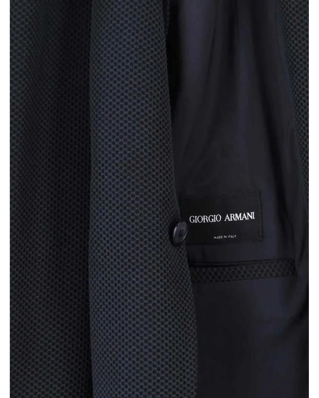 Giorgio Armani Blue Single-Breasted Blazer for men