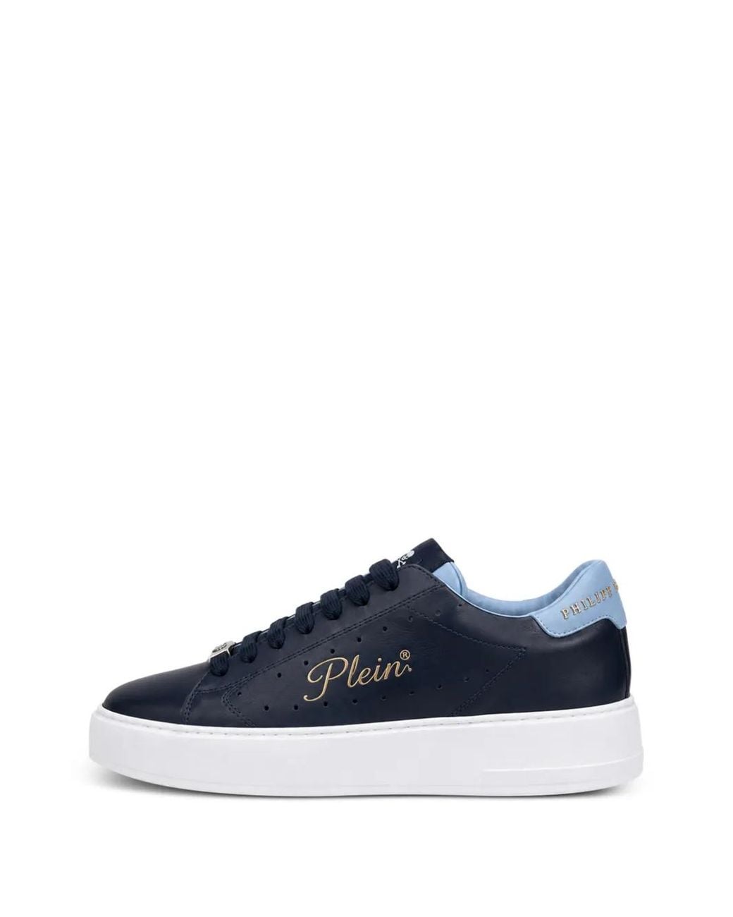 Philipp Plein Blue Low-Top Sneakers Signature