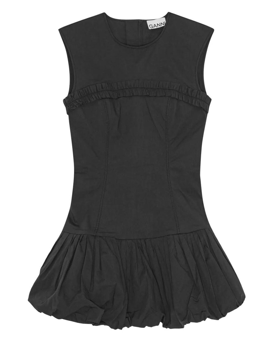 Ganni Black Short Dresses