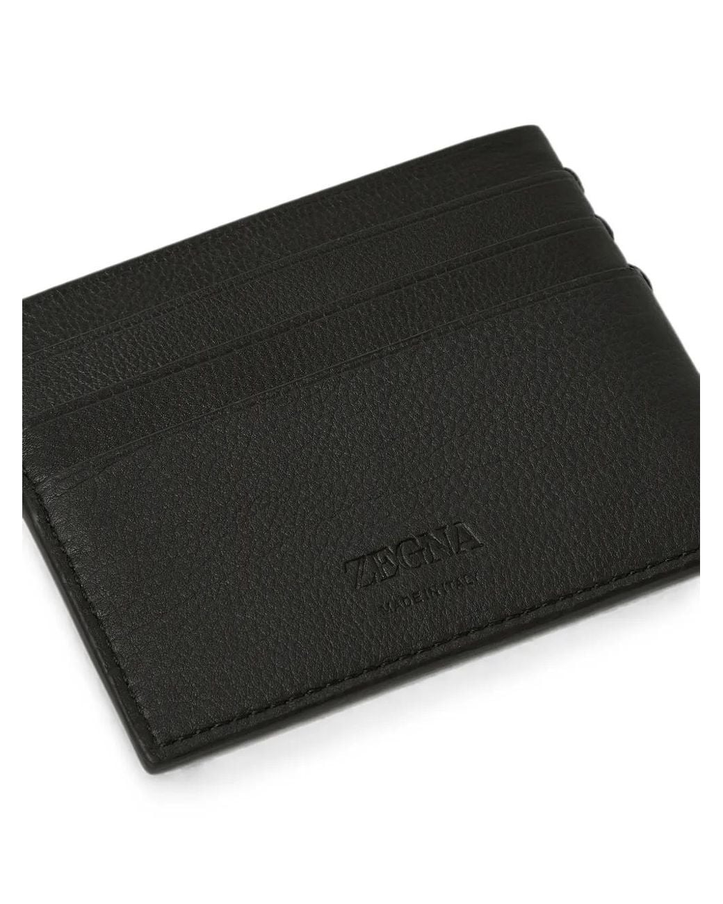 Zegna Black Secondskin Card Case for men