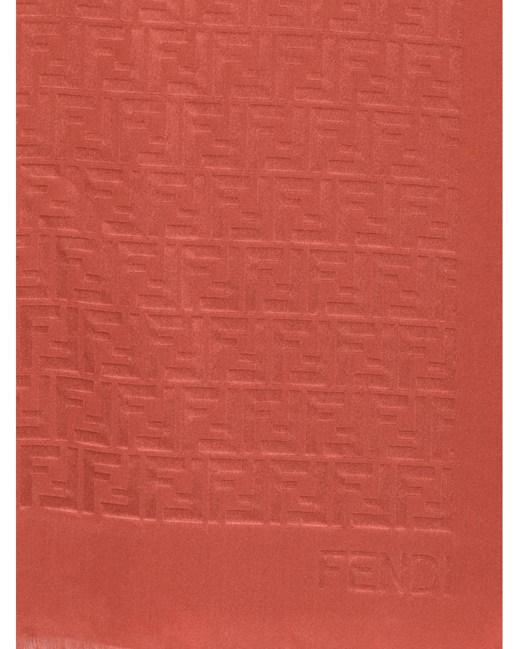 Fendi Pink Ff Silk Stole