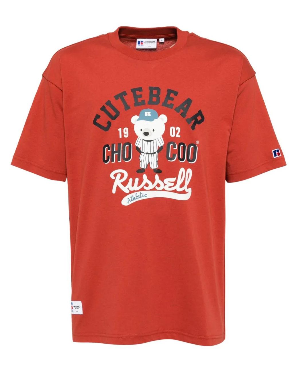 Chocoolate Red X Russell Athletric T-Shirt for men