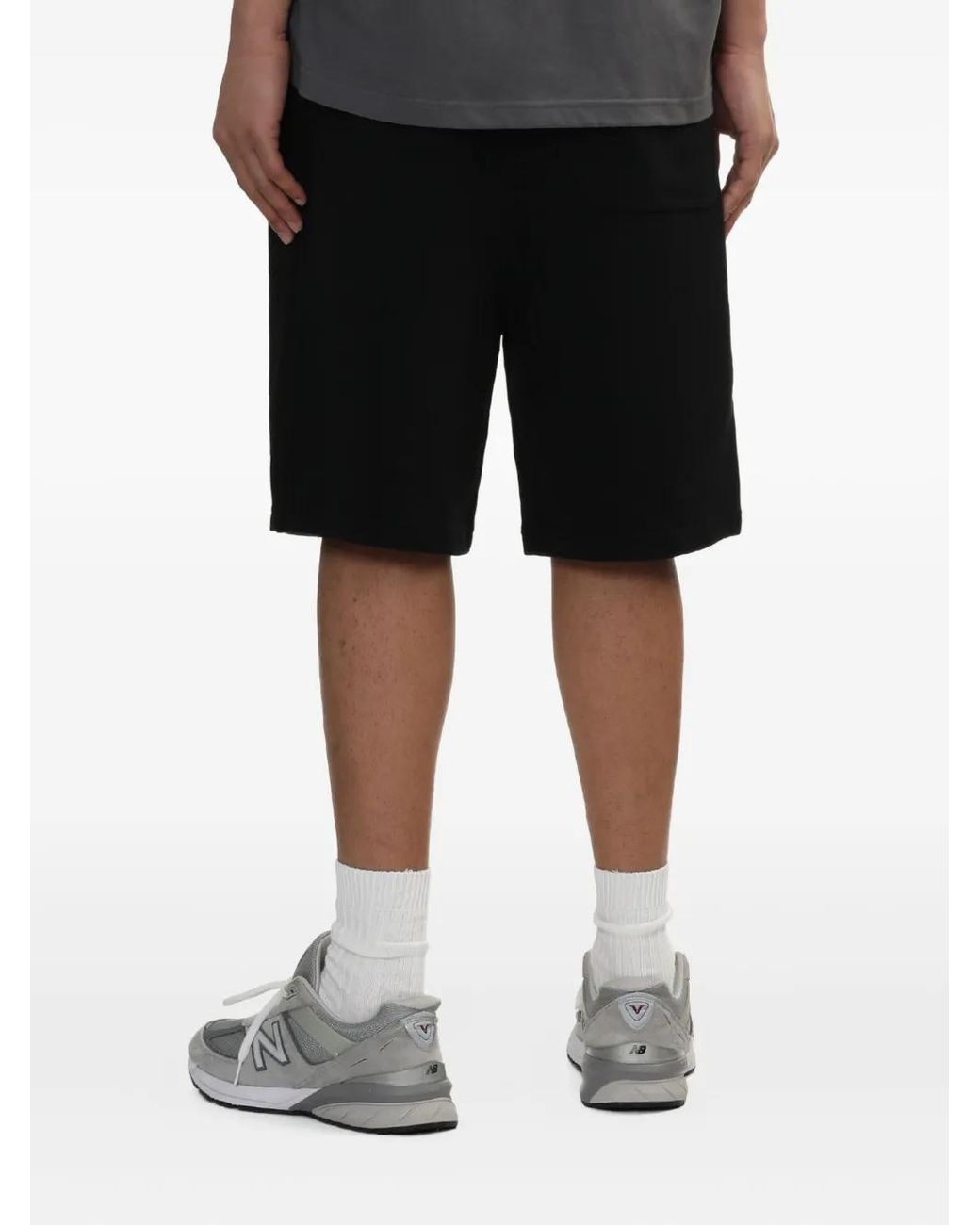 KTZ Black Logo-Patch Shorts for men