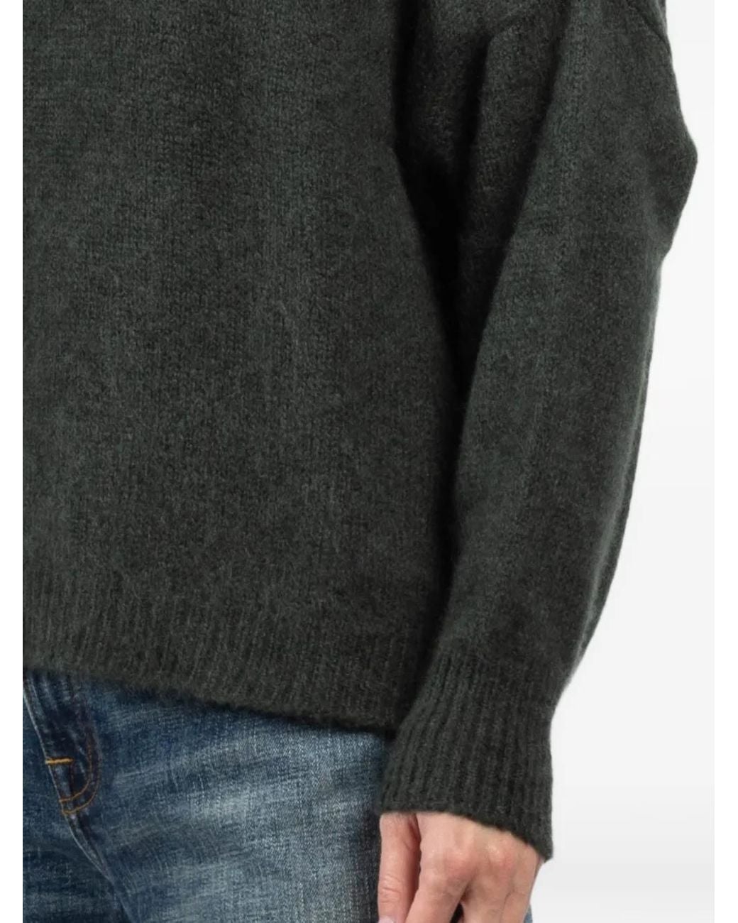 Dusan Black Funnel-Neck Sweater