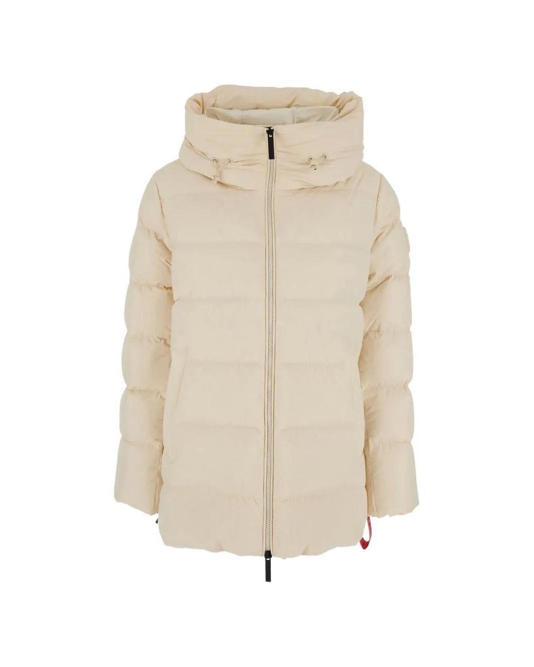 AFTER LABEL Natural Padded Single-Breasted Coat