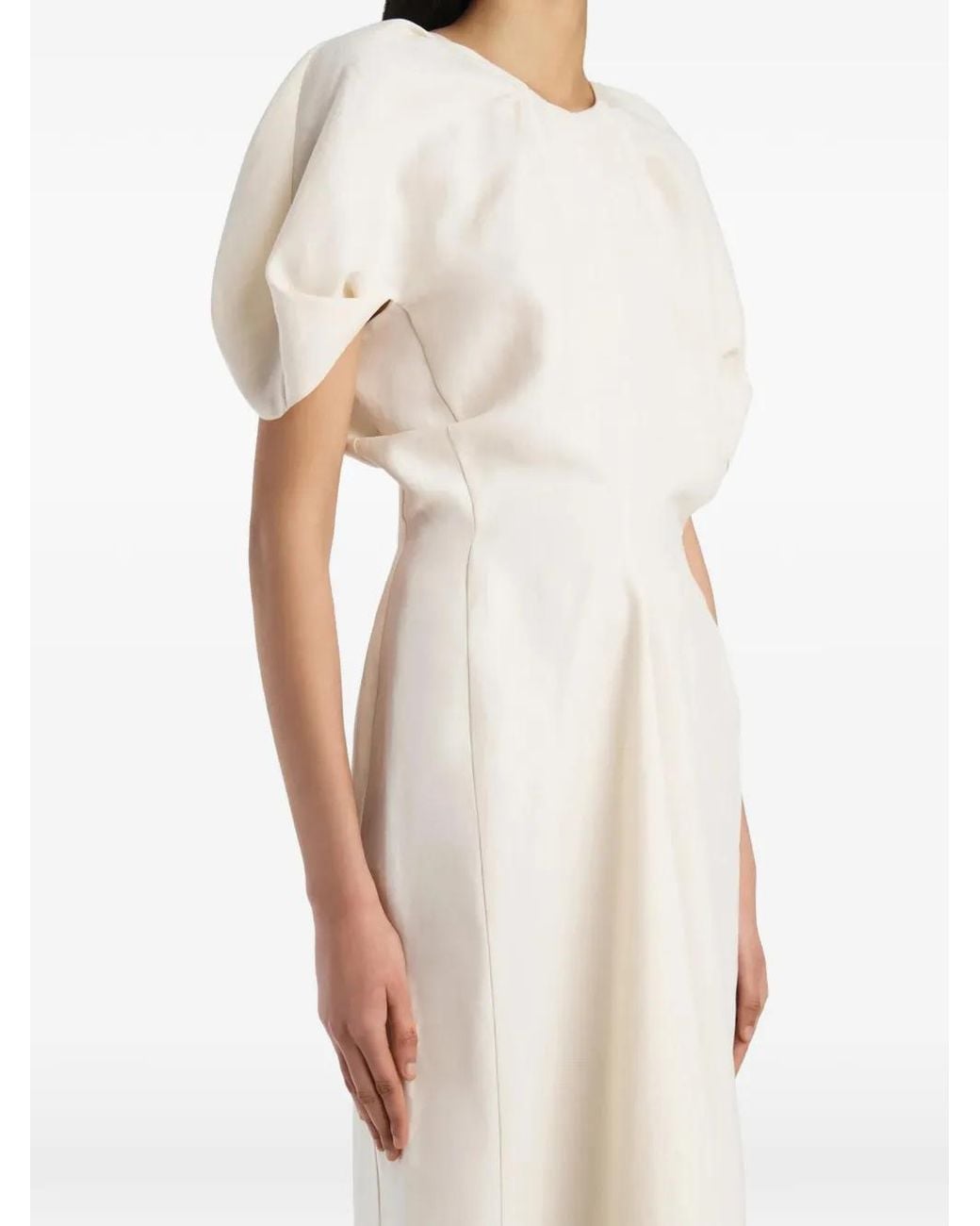 Khaite White Ria Dress
