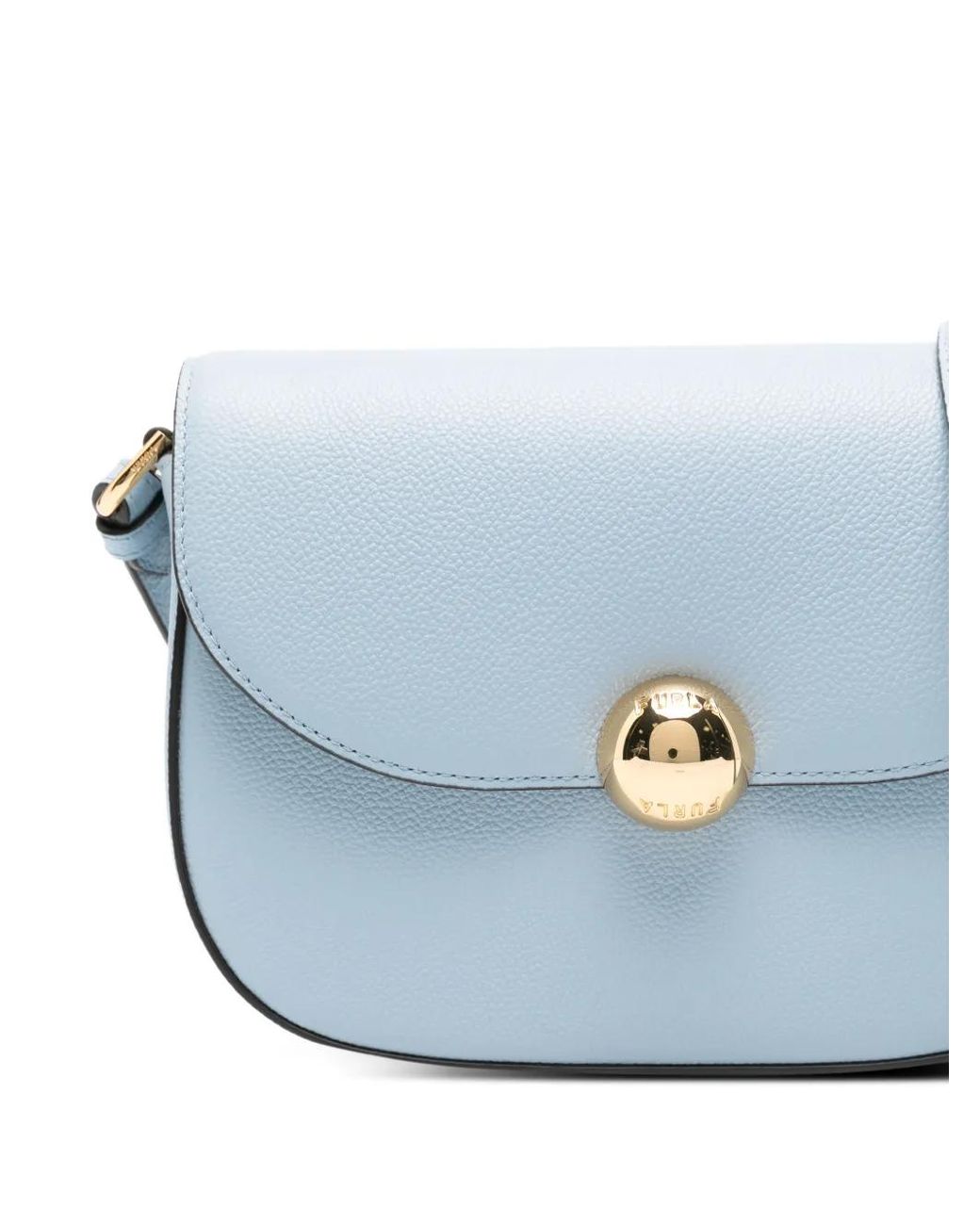 Furla Blue Small Moonlight Cross Body Bag