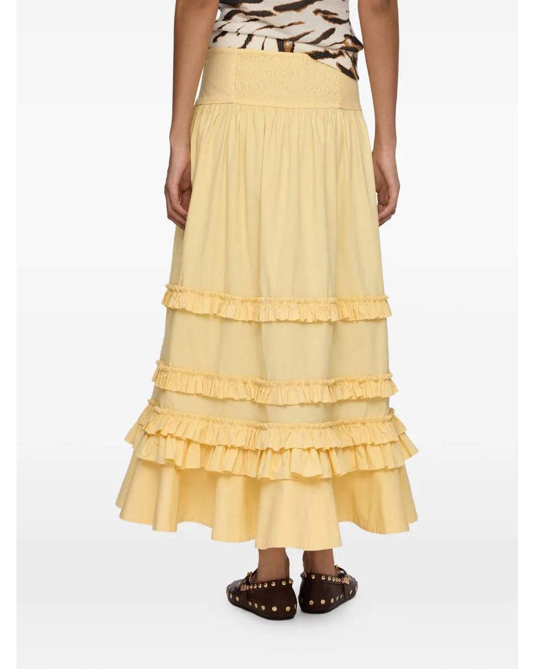Ganni Yellow Skirt