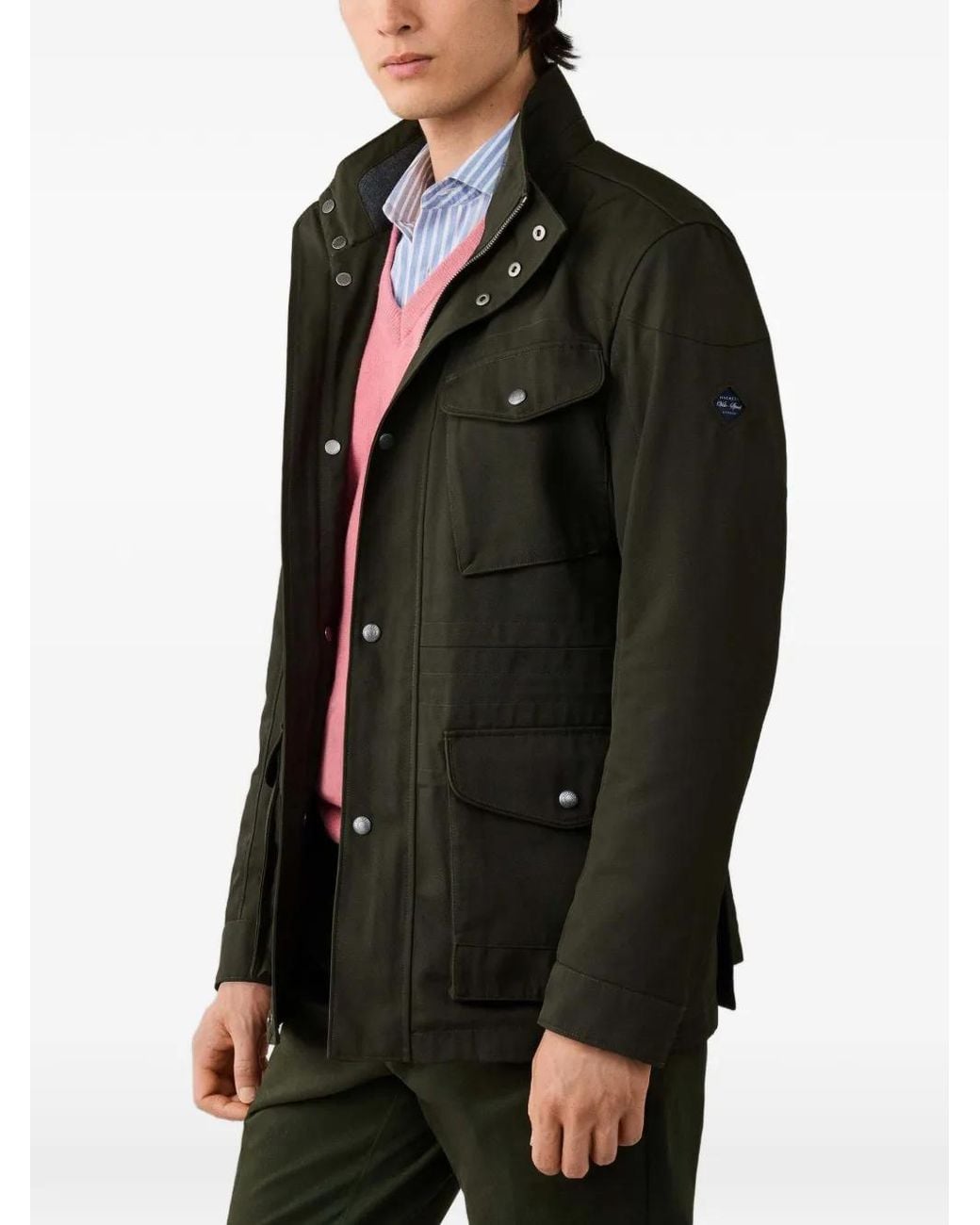 Hackett Black Velospeed Pocket-Detail Jacket for men