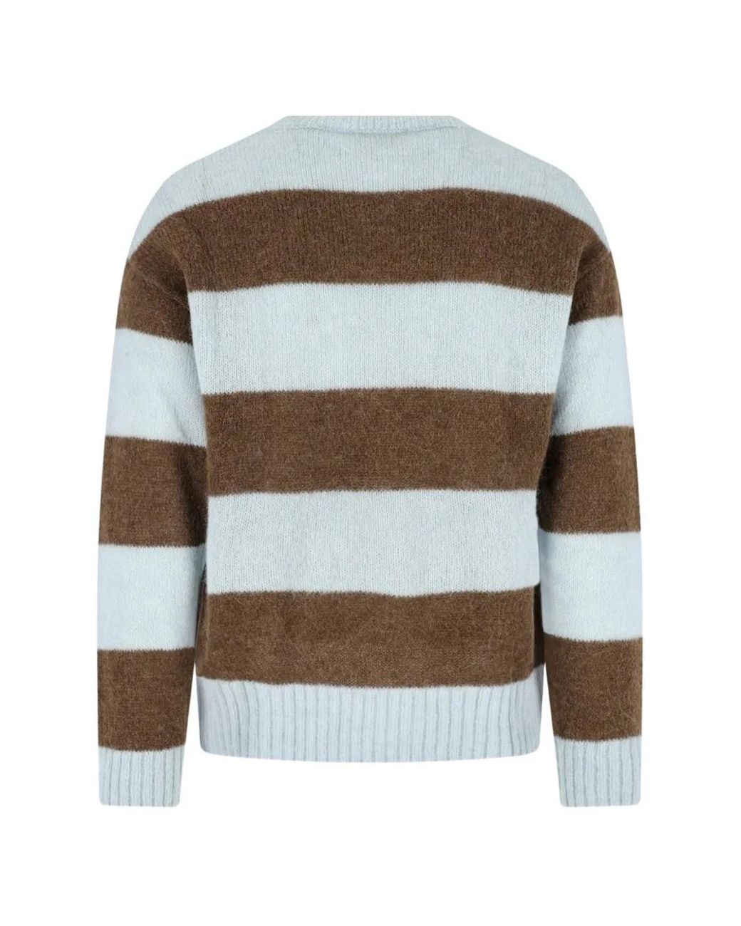 Closed Brown Striped Alpaca-Blend Sweater for men