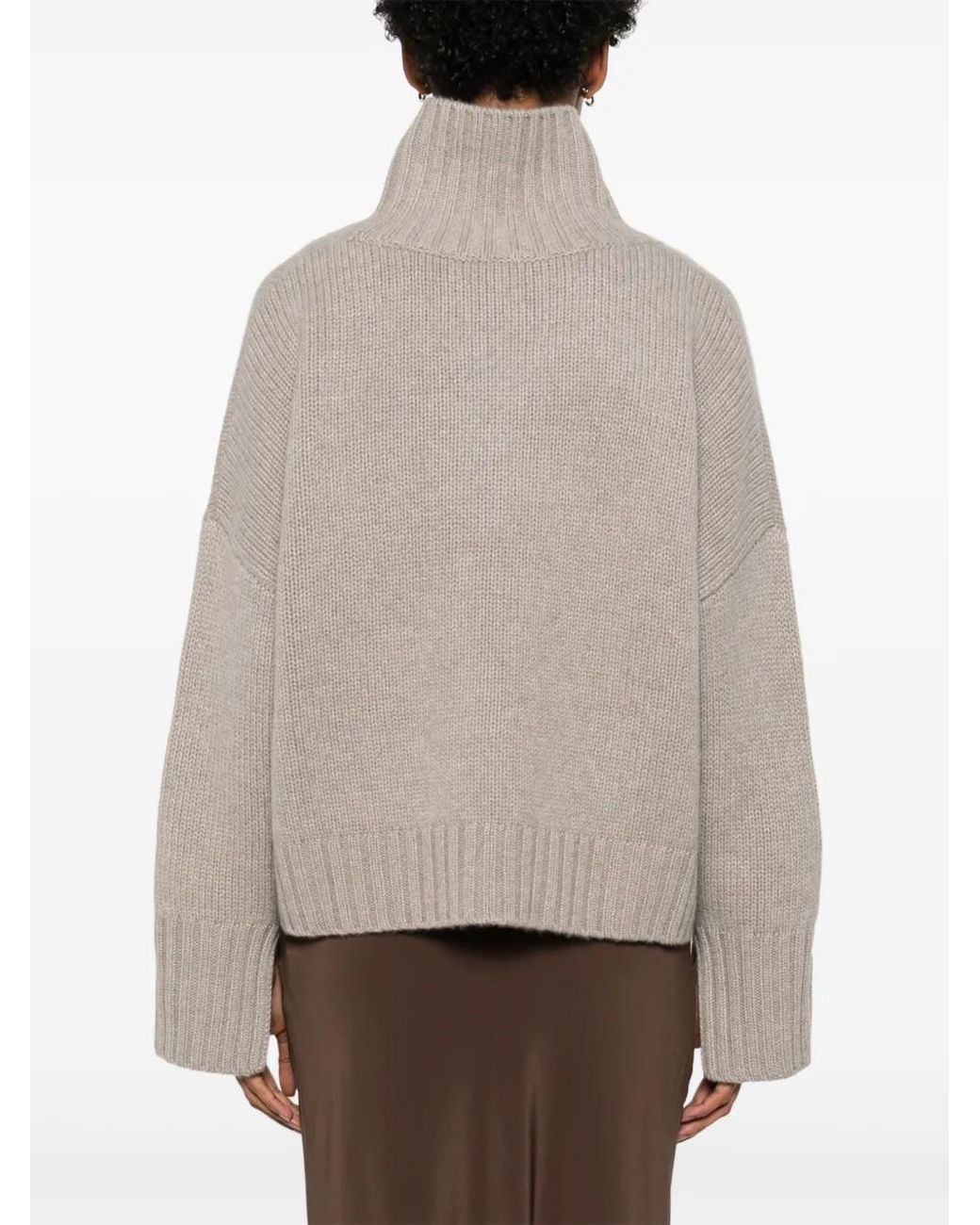 Soft Goat Natural Girlfriend Turtleneck