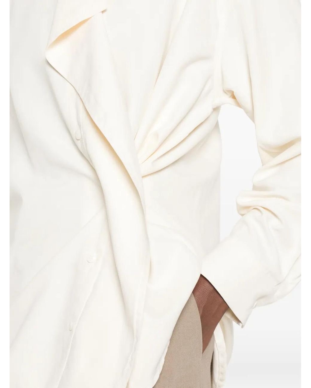Source Unknown White Dhani Ruffled Shirt