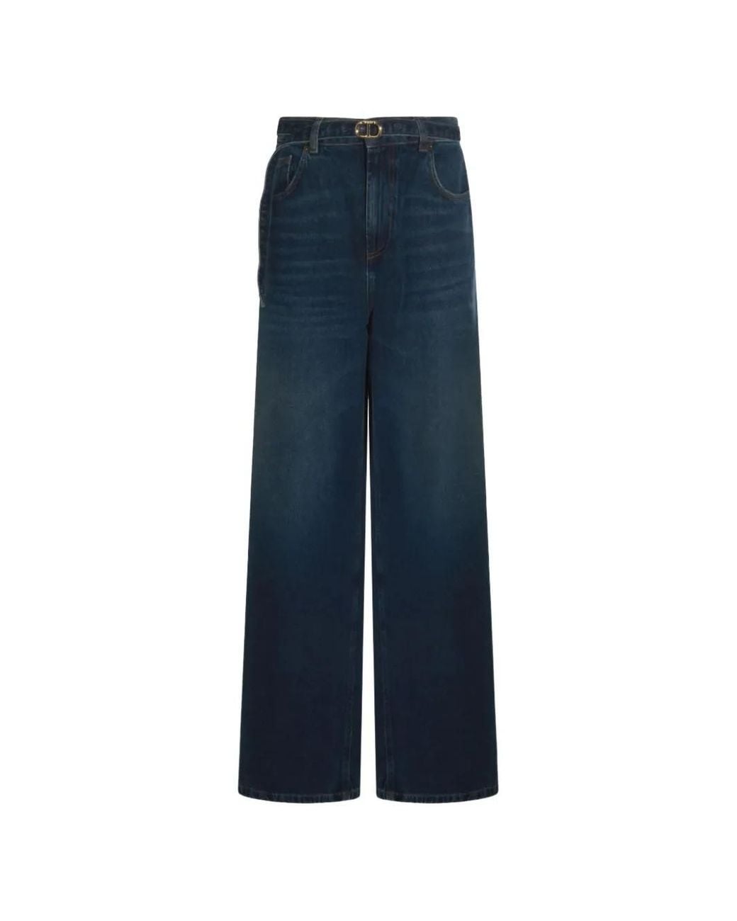 Twinset Blue Twin-Set Trousers Denim