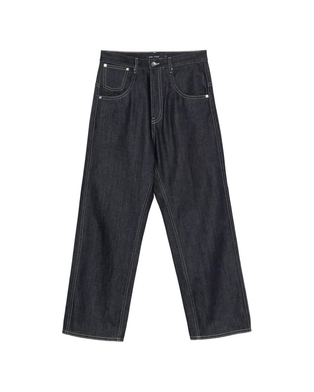 Sofie D'Hoore Gray Jean Phill À Coutures Contrastantes