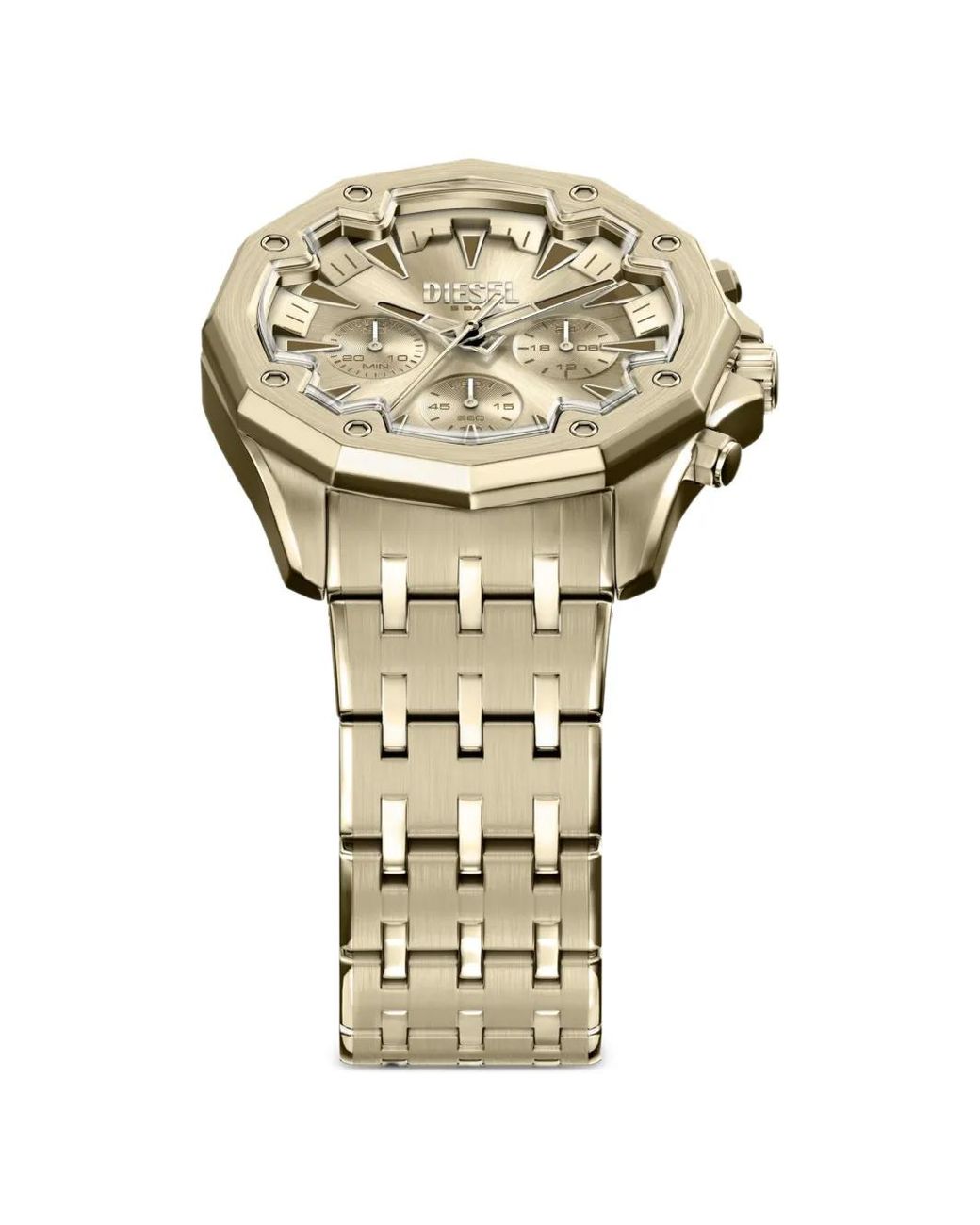 DIESEL Metallic Steel Chronograph 46Mm Watch for men