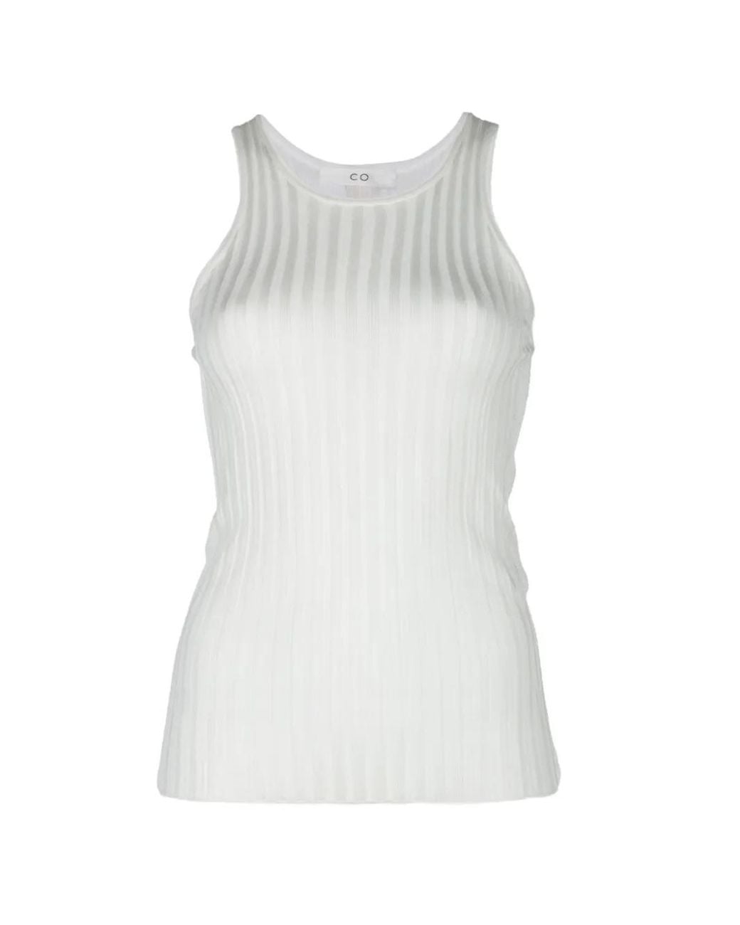 Top Sin Mangas Co. de color White