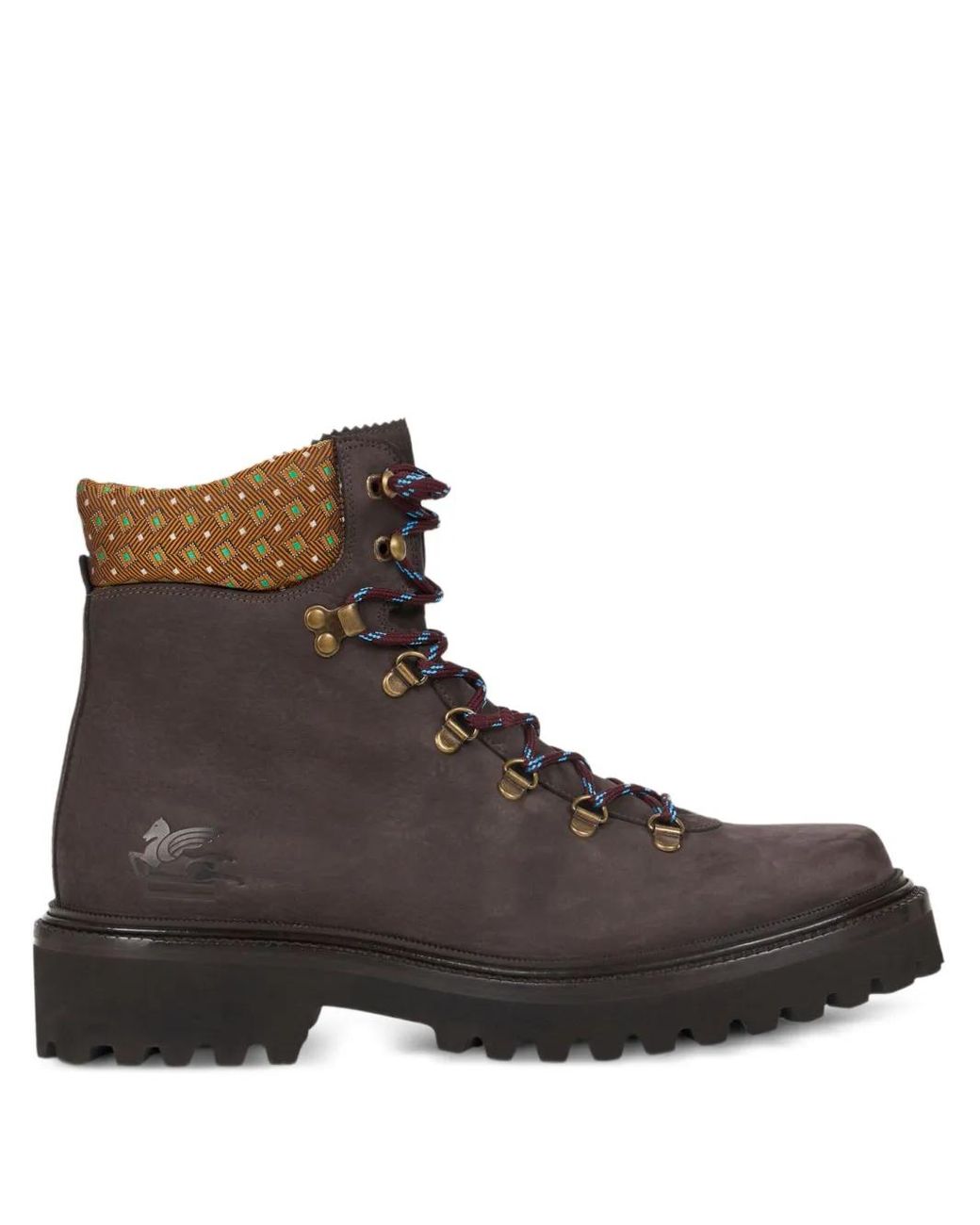 Etro Brown Trekking Ankle Boots for men