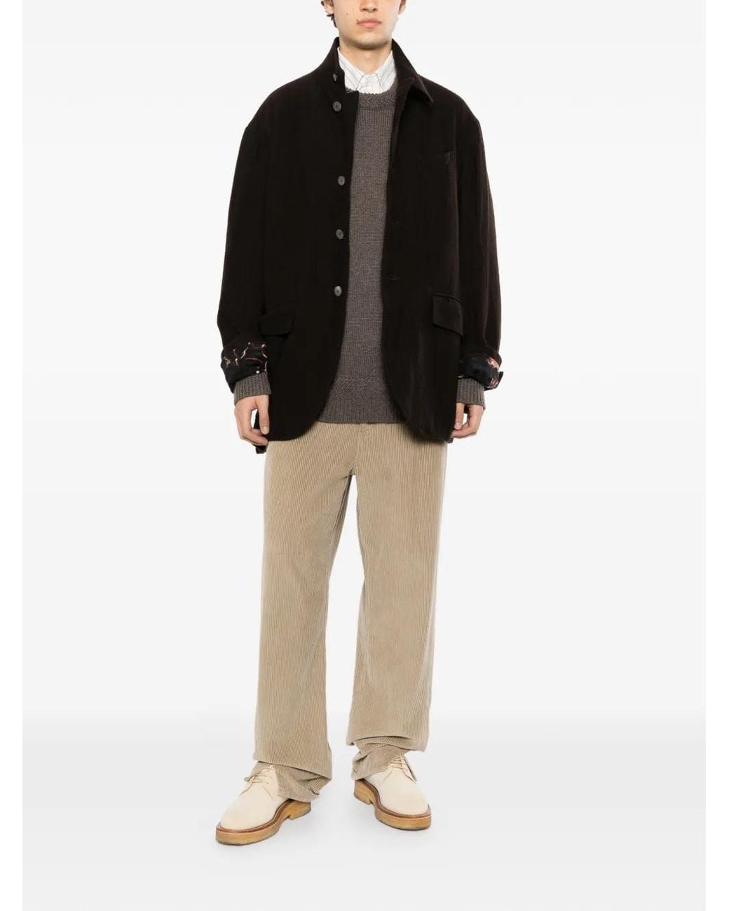 CALMLENCE Black Work-Style Tailored Jacket for men