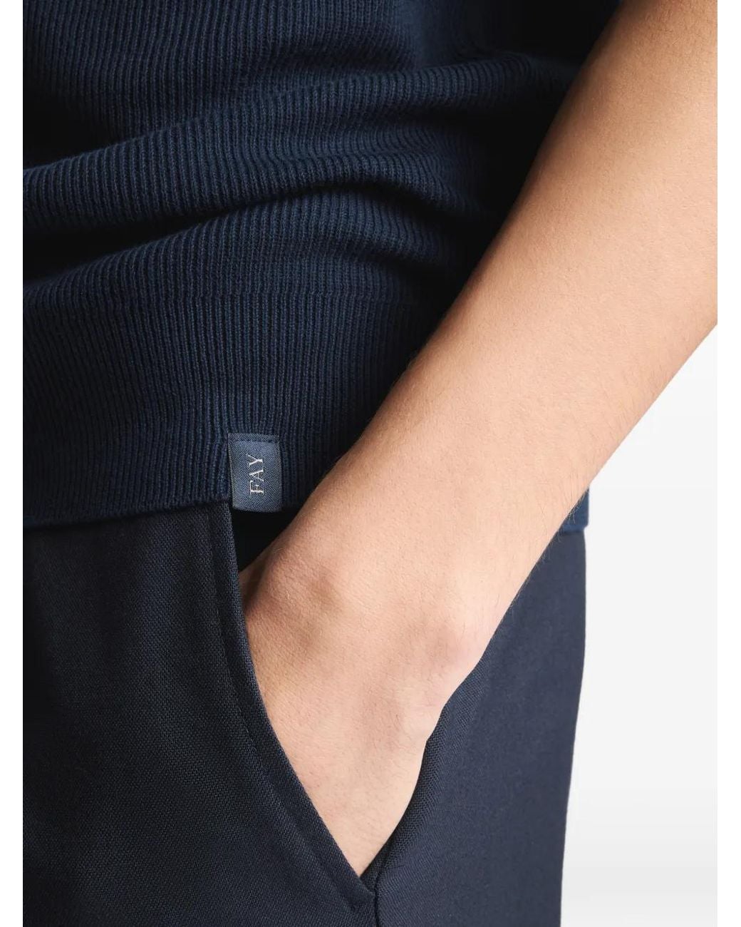 Fay Blue Short-Sleeves T-Shirt for men