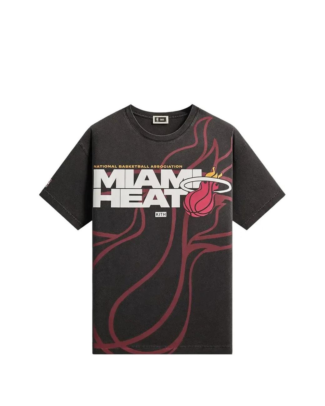 Kith Black Nba All-Star Miami Heat T-Shirt for men