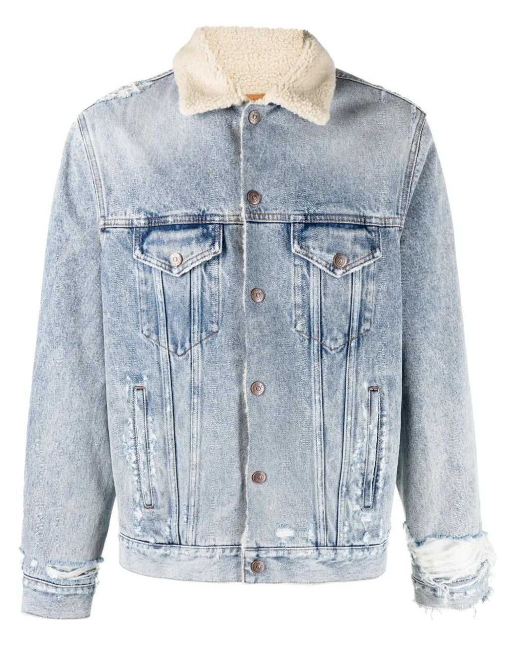 MM6 by Maison Margiela Blue Denim Jackets for men