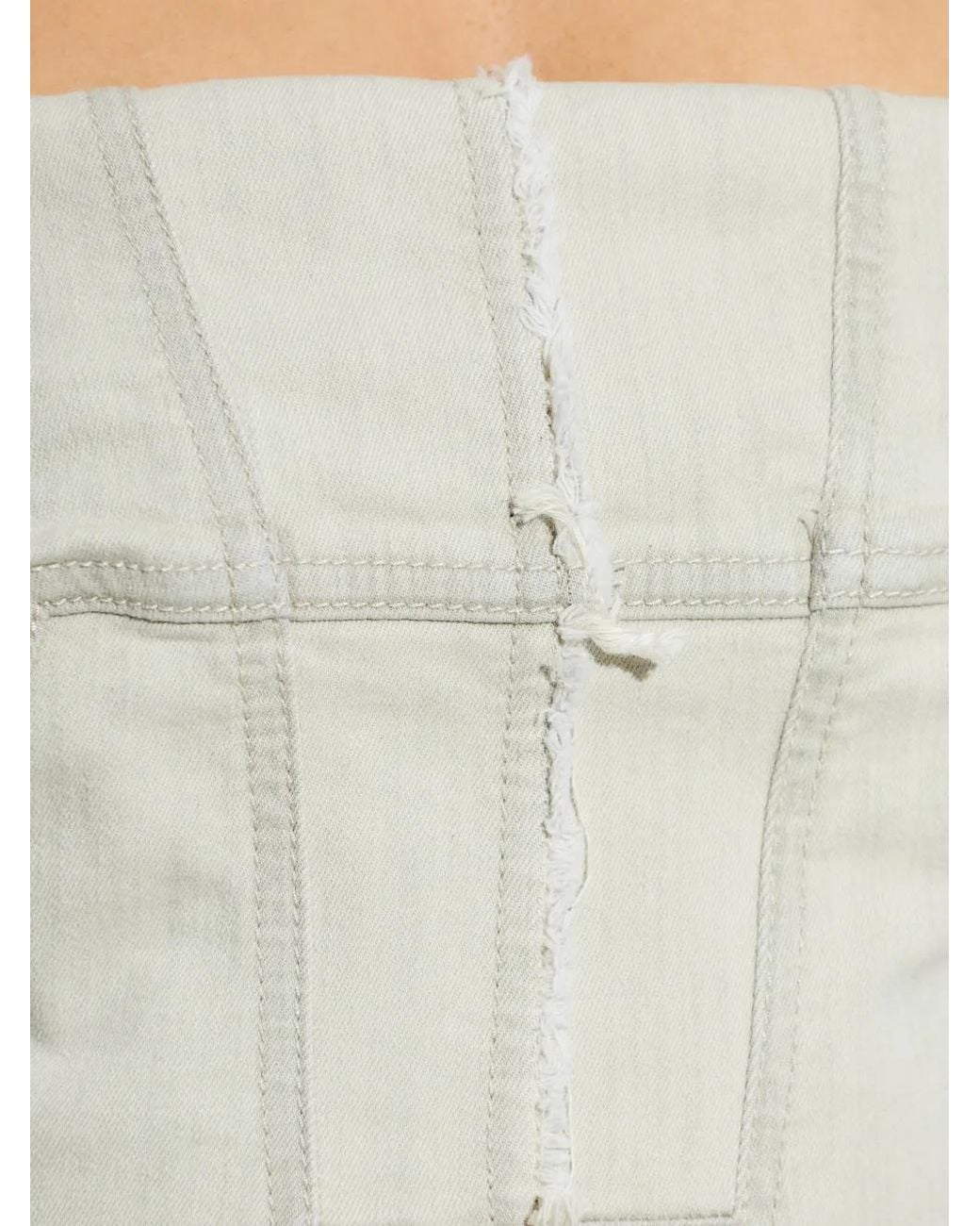 Rick Owens White Bustier Top