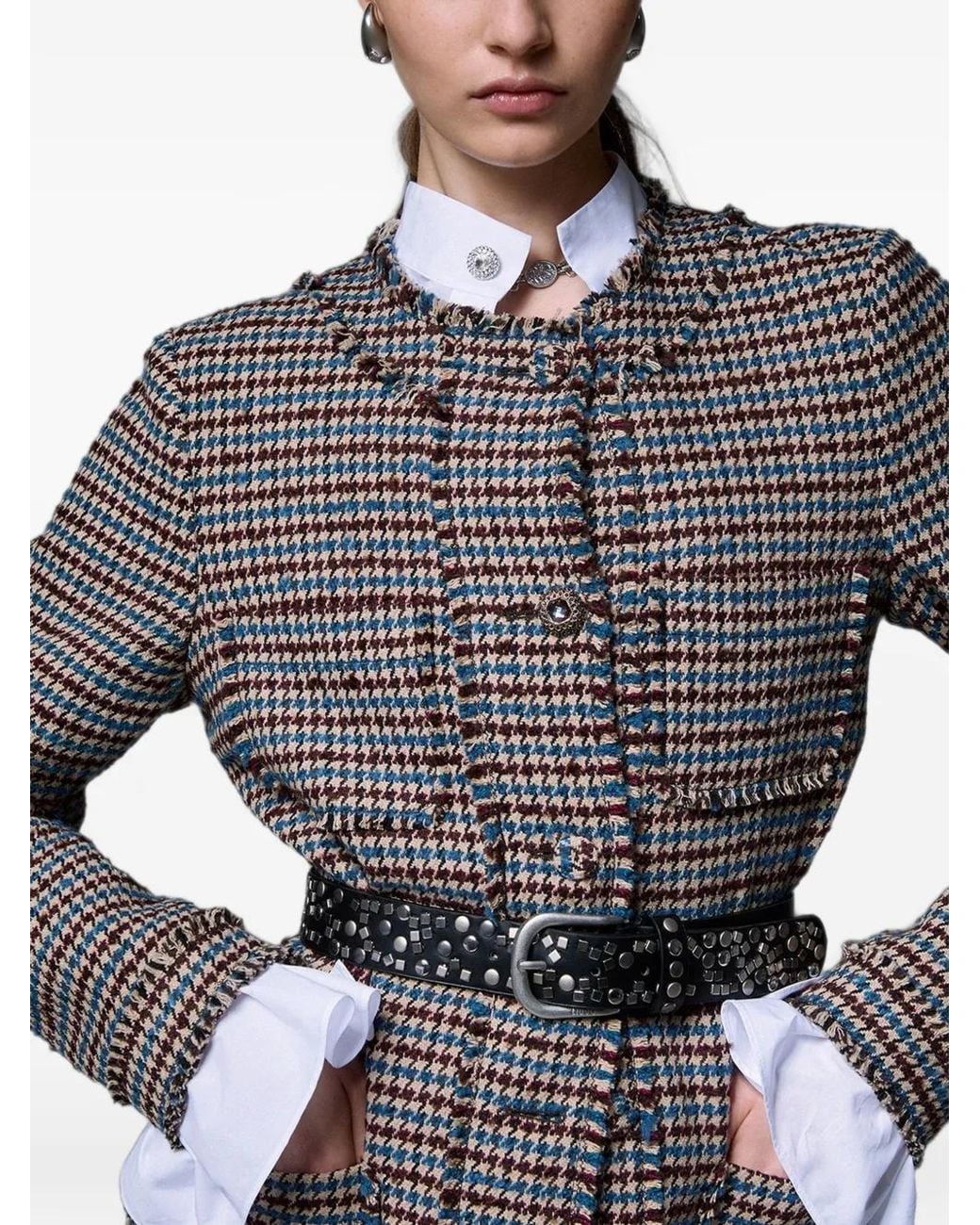Liu Jo Gray Tweed Jacket