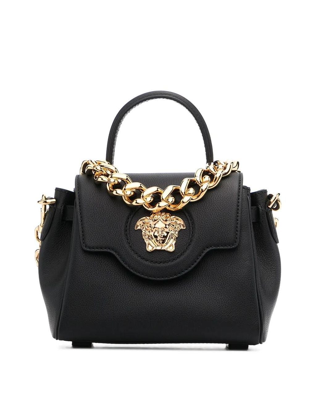 Bolso La Medusa Pequeño Con Asa Versace de color Black