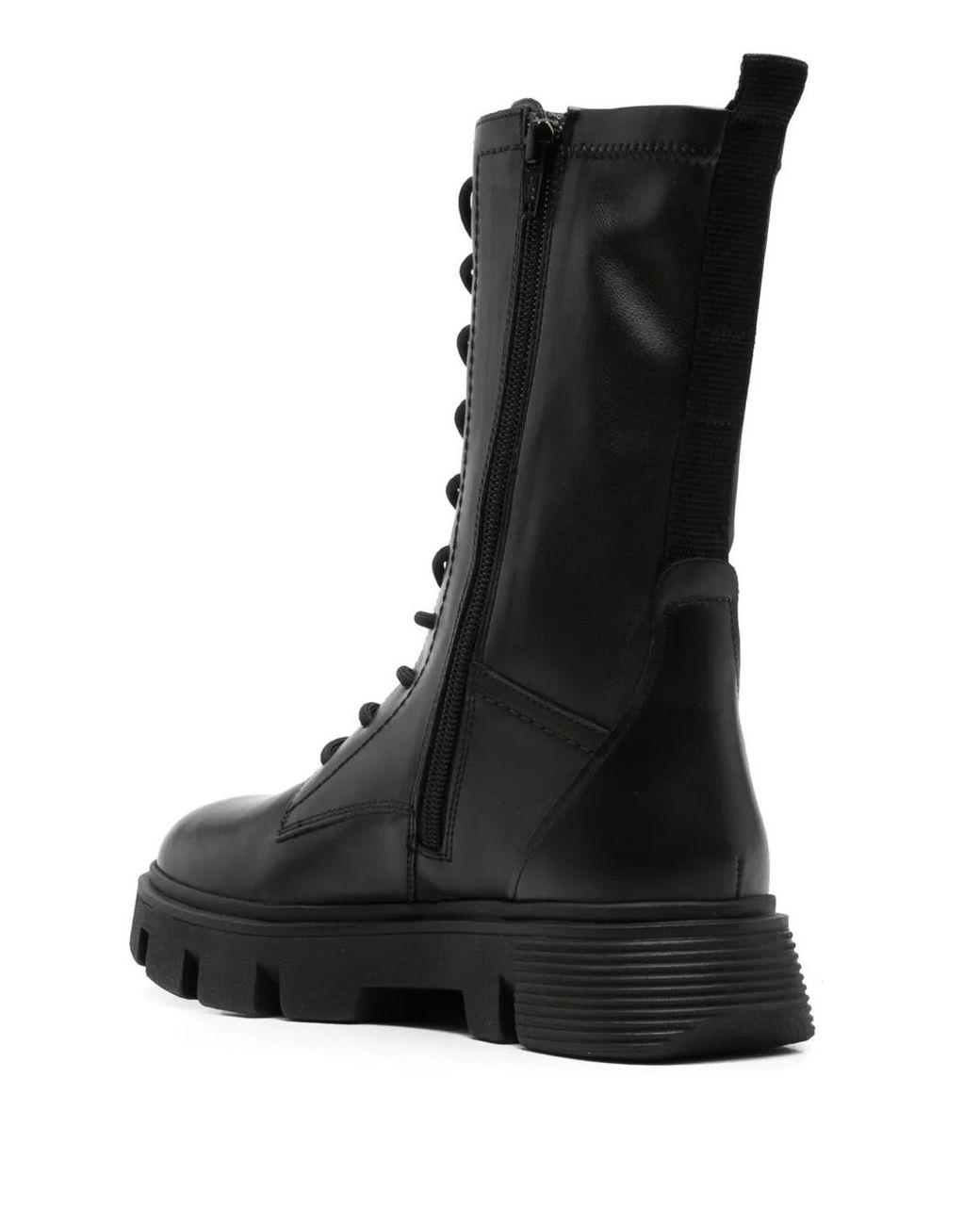 Geox Black 40Mm Vilde Combat Boots